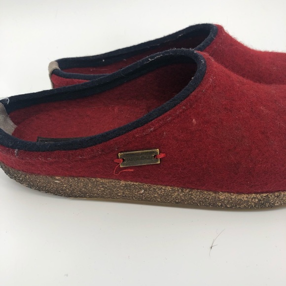 haflinger red slippers